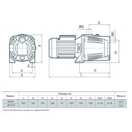 Насос поверхностный Rudes JET 110