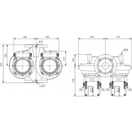 Циркуляционный насос Wilo TOP-SD 80/10 DM PN6