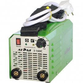 Зварювальний інвертор Атом I-160С без кабелів, без байонетних штекерів