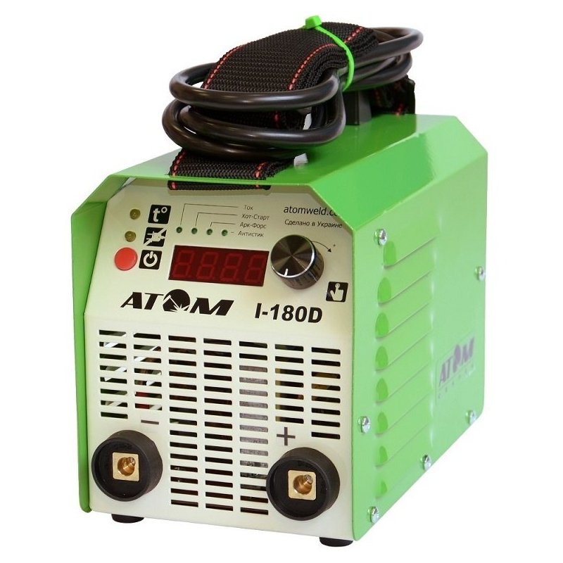 Сварочный инвертор Атом I-180D без кабелей, без байонетных штекеров
