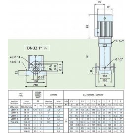 Насос поверхностный Speroni VSM 4-3