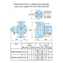 Циркуляционный насос Calpeda NCM 50-120/280 | (Италия)