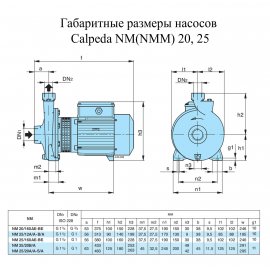 Поверхностный насос Calpeda NMM 25/160AE | (Италия)