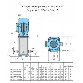 Поверхностный насос Calpeda MXV-BM 32-404 | (Италия)