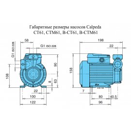 Поверхностный насос Calpeda CT 61 | (Италия)