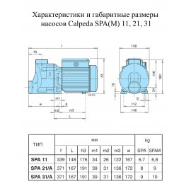 Поверхностный насос Calpeda SPA 21/A | (Италия)