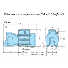 Поверхностный насос Calpeda SPAM 41 | (Италия)