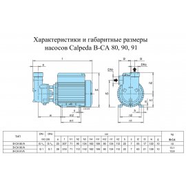 Поверхностный насос Calpeda B-CA 80/A| (Италия)