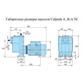 Поверхностный насос Calpeda AM 50-125BE | (Италия)