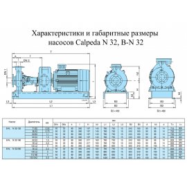 Поверхностный насос Calpeda B-N 32-125A/A | (Италия)