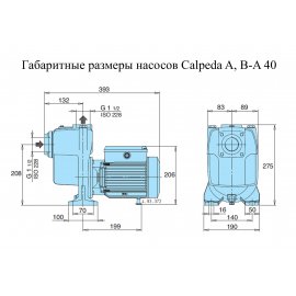 Поверхностный насос Calpeda AM 40-110B/A | (Италия)