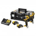 Набір з двох інструментів безщіткових DeWalt DCK2110C2T