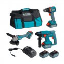 Набір акумуляторного електроінструменту 3-в-1 Konner&Sohnen KS RHAGD 20V SET 3