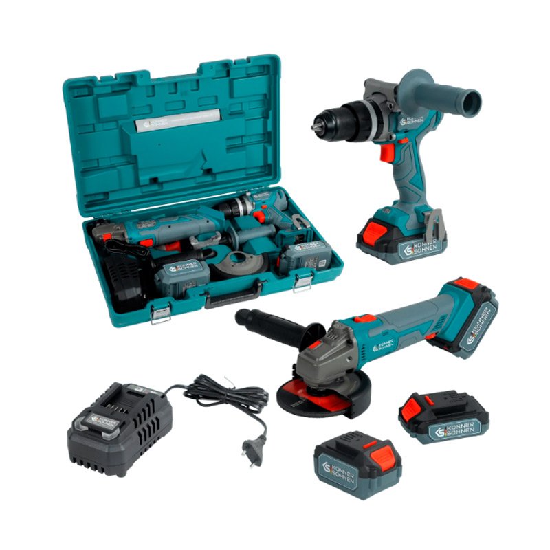 Набор аккумуляторного электроинструмента 2-в-1 Konner&Sohnen KS IDAGB 20V SET 1