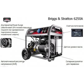 Генератор Briggs & Stratton 6250A ELITE